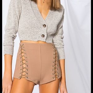 Ava lace up shorts